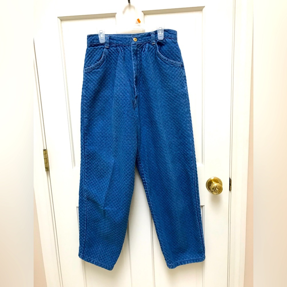 Ladies Checkerboard Jeans Size 12